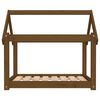 vidaXL Hundeseng honningbrun 81x60x70 cm heltre furu