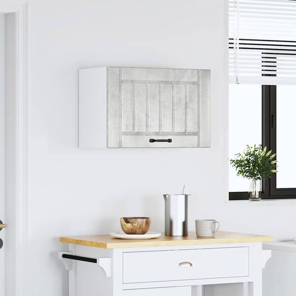 vidaXL Kj&oslash;kken veggskap Lucca betonggr&aring; konstruert tre