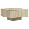 vidaXL Salongbord sonoma eik 60x60x31,5 cm konstruert tre