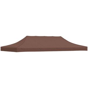 vidaXL Teltduk for festtelt 6x3 m brun 270 g/m&sup2;