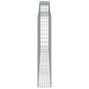 vidaXL Gabionkurver buede 6 stk 400x30x160/180 cm galvanisert jern