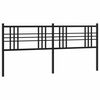 vidaXL Utskiftbar sengegavl i metall svart 180 cm