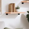 vidaXL Vegghylle 40x20x4 cm ubehandlet heltre eik