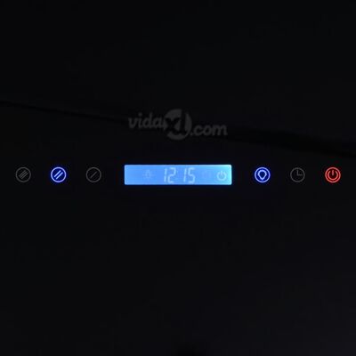 vidaXL Kjøkkenvifte med touch-skjerm svart 900 mm