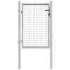 vidaXL Hageport galvanisert st&aring;l 105x100 cm s&oslash;lvfarget