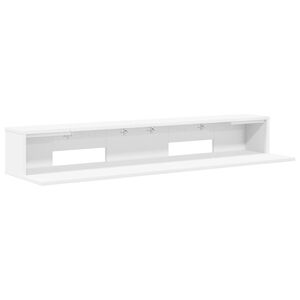 vidaXL Studiobord Hvit 130 x 36 x 19,5 cm Konstruert tre