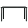 vidaXL Utend&oslash;rs spisestue 5 deler gr&aring; og svart