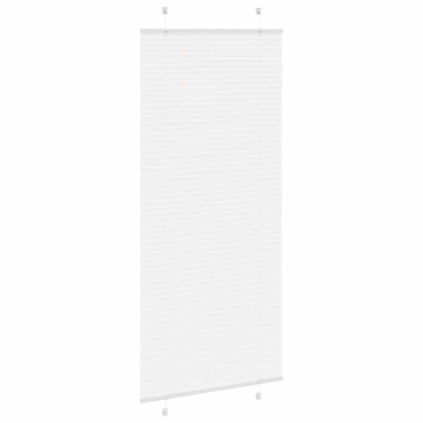vidaXL pliss&eacute;gardin Hvit 100x200 cm Stoff Bredde 99,4 cm Polyester