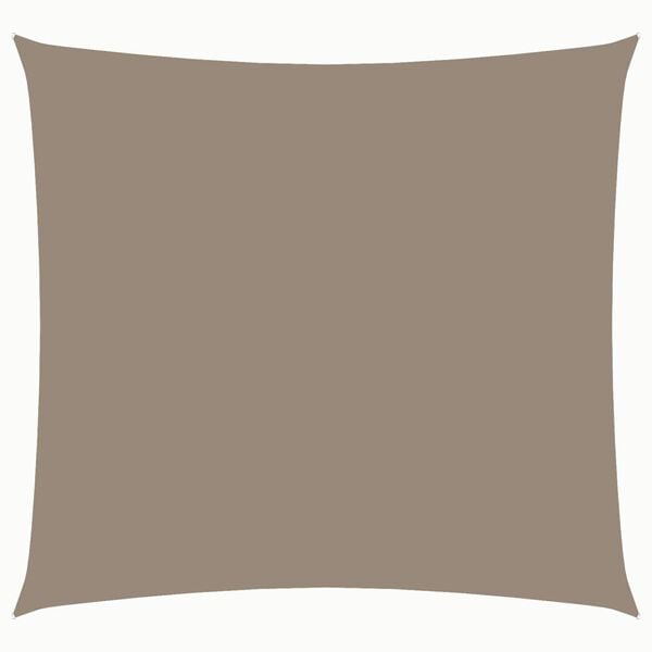 vidaXL Solseil oxfordstoff firkantet 7x7 m gr&aring;brun