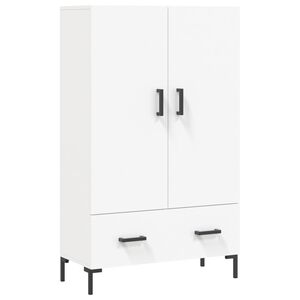 vidaXL Highboard hvit 69,5x31x115 cm konstruert tre