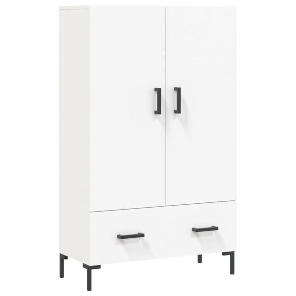 vidaXL Highboard hvit 69,5x31x115 cm konstruert tre
