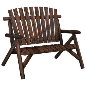 vidaXL Hagebenk 2 seter 119x85x98 cm heltre gran