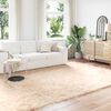 vidaXL Faux Skinnmatte Tafalla Beige 200 x 280 cm Polyester