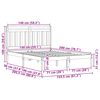 vidaXL Sengestamme Vokset Brun 205,5 x 155,5 x 100 cm Massiv furu