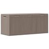 vidaXL Putekasse for hage 270 L brun PP-treutseende