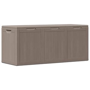 vidaXL Putekasse for hage 270 L brun PP-treutseende