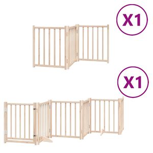 vidaXL Hundeport sammenleggbar 9 paneler 450 cm poppeltre