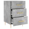 vidaXL Nattbord betonggrå 40x40x66 cm konstruert tre