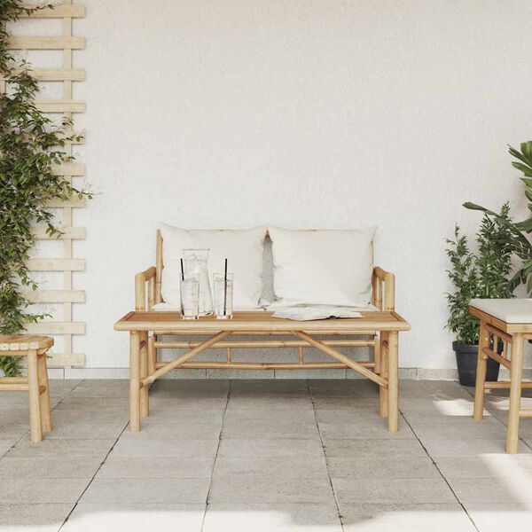 vidaXL Kaffebord Brun 110 x 50 x 43 cm Bambus