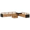 vidaXL Utend&oslash;rs sofa-sett 8 pcs Naturlig 79 x 79 x 37 cm