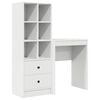 vidaXL Skrivebord Hvit 105,5 x 34 x 127 cm 2 stk.