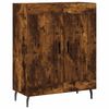 vidaXL Highboard røkt eik 69,5x34x180 cm konstruert tre