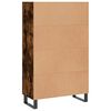 vidaXL Highboard r&oslash;kt eik 69,5x31x115 cm konstruert tre