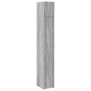vidaXL Smalt oppbevaringsskap gr&aring; sonoma 30x42,5x225 cm konstruert tre