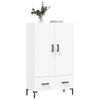 vidaXL Highboard hvit 69,5x31x115 cm konstruert tre
