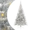 vidaXL Kunstig Forh&aring;ndsopplyst Juletre med 300 LED s&oslash;lv 240 cm PET
