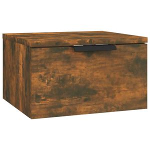 vidaXL Veggmontert nattbord r&oslash;kt eik 34x30x20 cm
