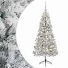 vidaXL Kunstig juletre med julekuler 120 cm 150 LED-lys Varmhvit