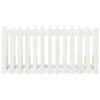 vidaXL H&oslash;ybed med gjerdedesign hvit 150x50x70 cm heltre furu