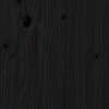 vidaXL Gangbenk svart 110x40x60 cm heltre furu