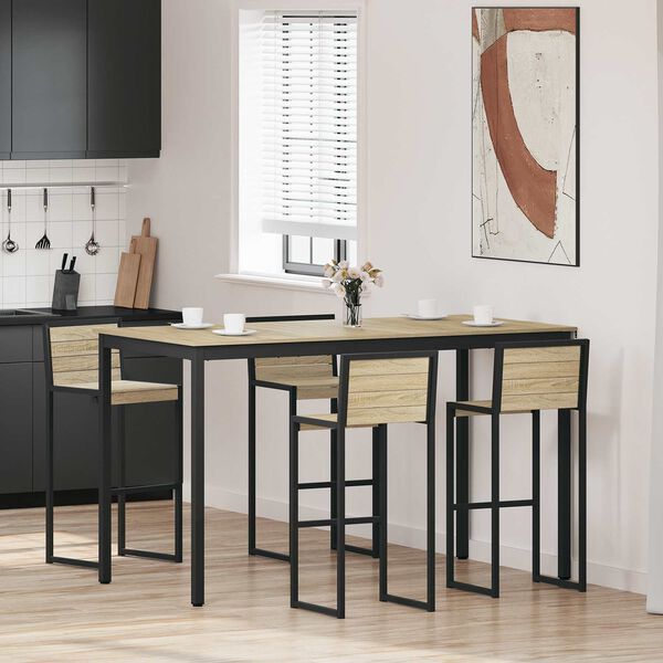 vidaXL St&aring;ende Bar Bord Konstruert tre