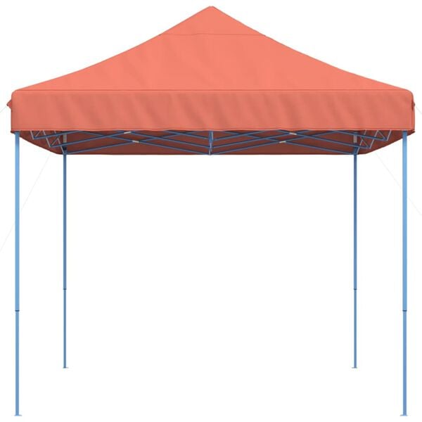 vidaXL Sammenleggbart partytelt pop-up terrakotta 410x279x315 cm