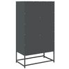 vidaXL Highboard antrasitt 68x39x123 cm stål