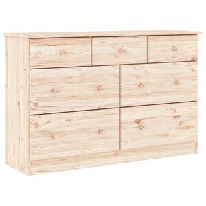 vidaXL Kommode ALTA 112x35x73 cm heltre furu