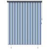 vidaXL Rullegardin Bl&aring; og hvit 200 x 250 cm Stoff og Aluminium