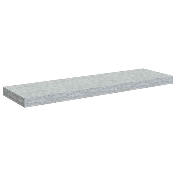 vidaXL Flytende vegghylle betonggr&aring; 80x23,5x3,8 cm MDF