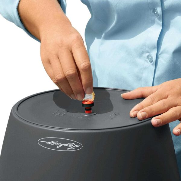 LECHUZA Plantekasse Classico Color 28 ALL-IN-ONE skifer 13204