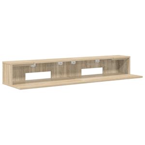 vidaXL Studiobord Sonoma eik 130 x 36 x 19,5 cm Konstruert tre