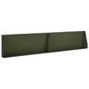 vidaXL St&oslash;ttemur 2 stk. 100 x 12 x 30 cm St&aring;l Olivengr&oslash;nn