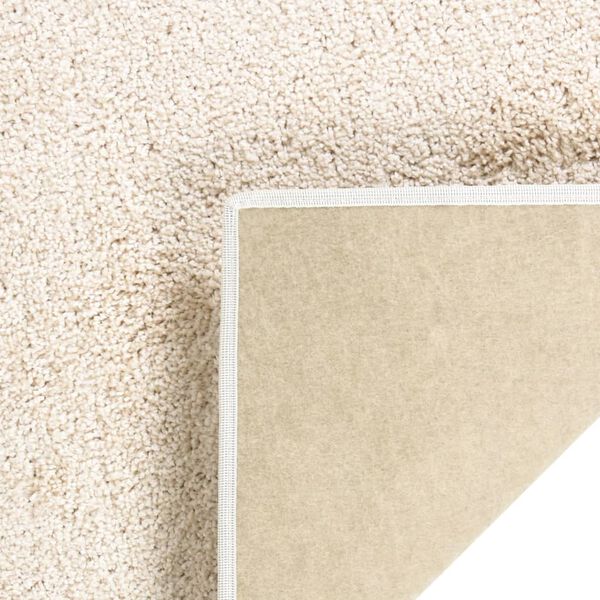 vidaXL Mykt luvteppe 115x170 cm sklisikkert beige