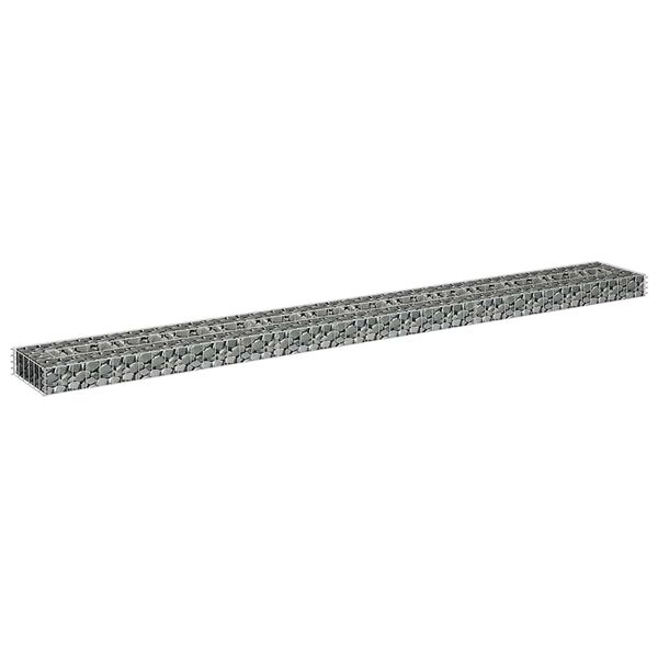 vidaXL Gabion høybed galvanisert stål 270x30x10 cm