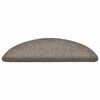 vidaXL Trappematter selvklebende 30 stk 56x17x3 cm beige halvrund