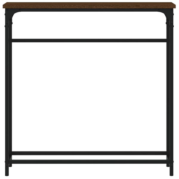 vidaXL Konsollbord r&oslash;kt eik 75x19,5x75 cm konstruert tre