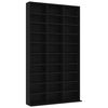 vidaXL CD-hylle svart 102x23x177,5 cm konstruert tre