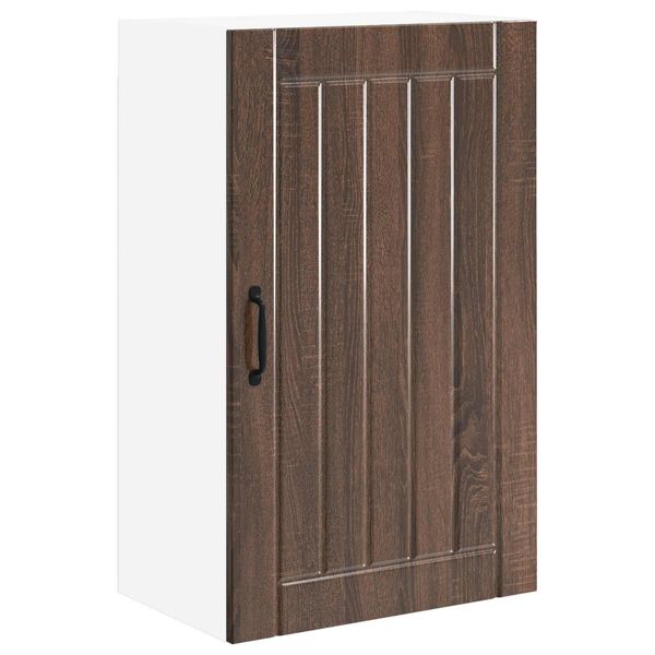 vidaXL Kj&oslash;kkenskap Lucca Brun eik 50 x 31 x 80 cm Konstruert tre