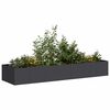 vidaXL Plantekasse svart 280x80x40 cm st&aring;l